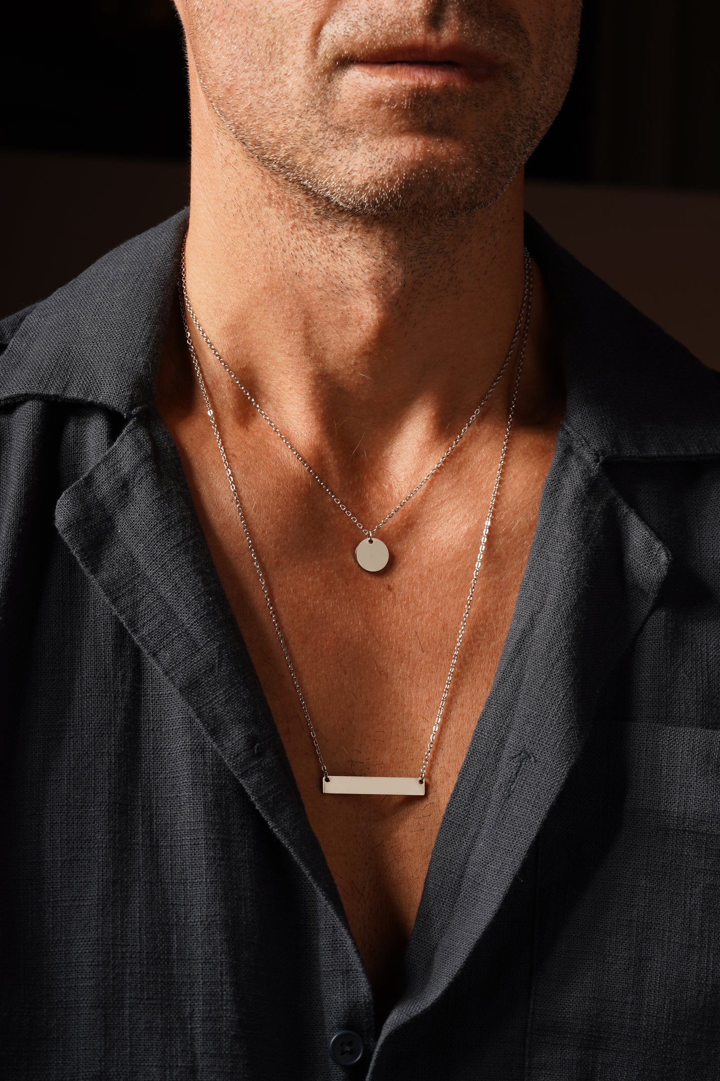 Double Layer Silver Necklace