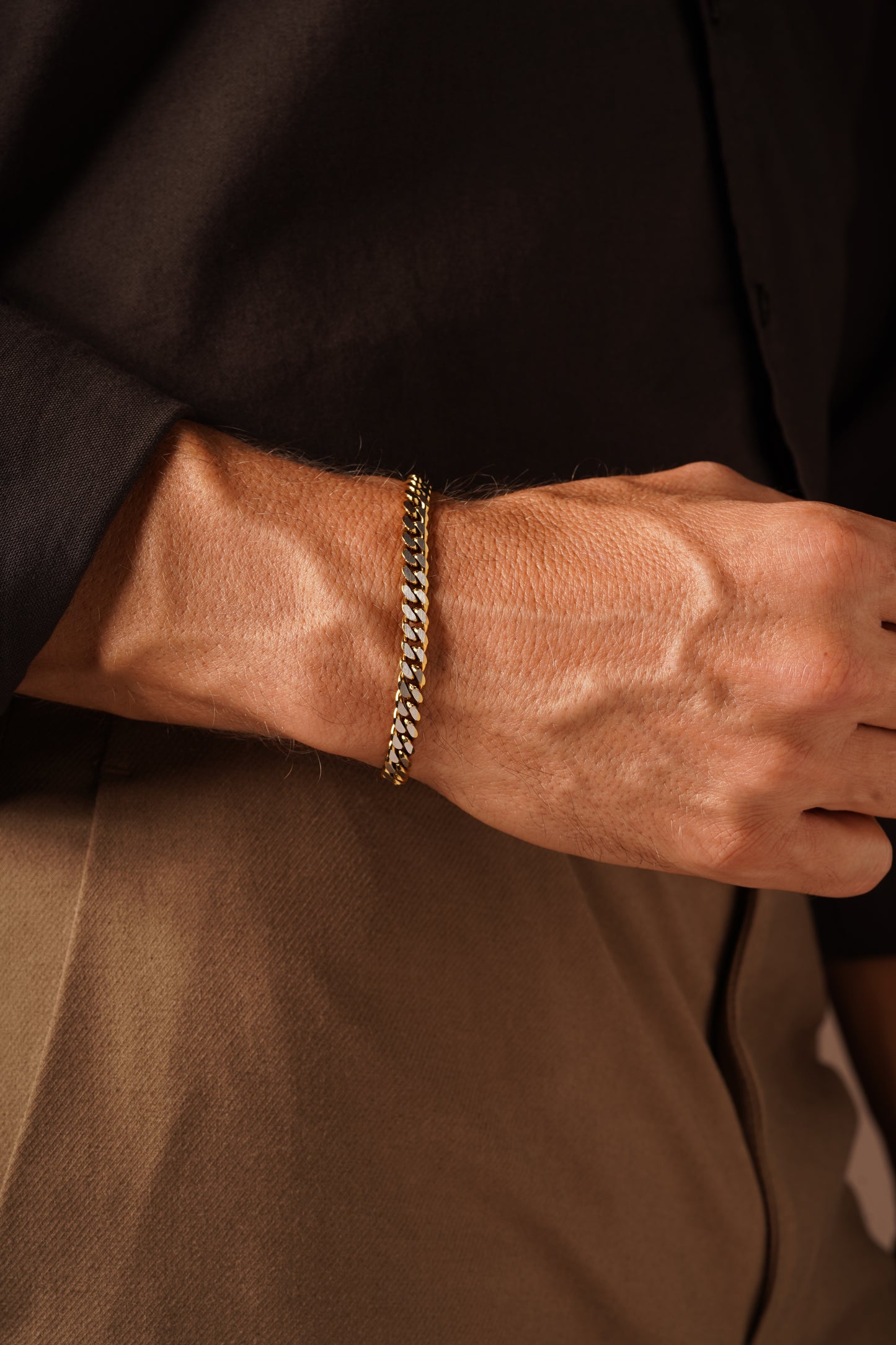 Gold & Silver Cuban Link Bracelet