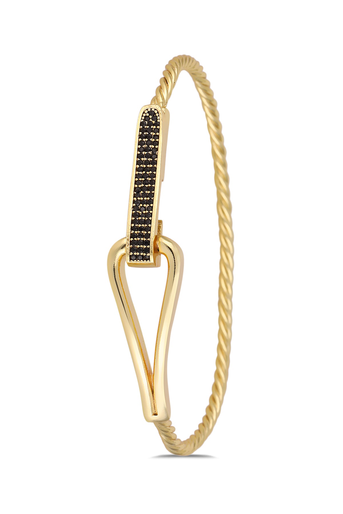 Black Line Silver Bracelet