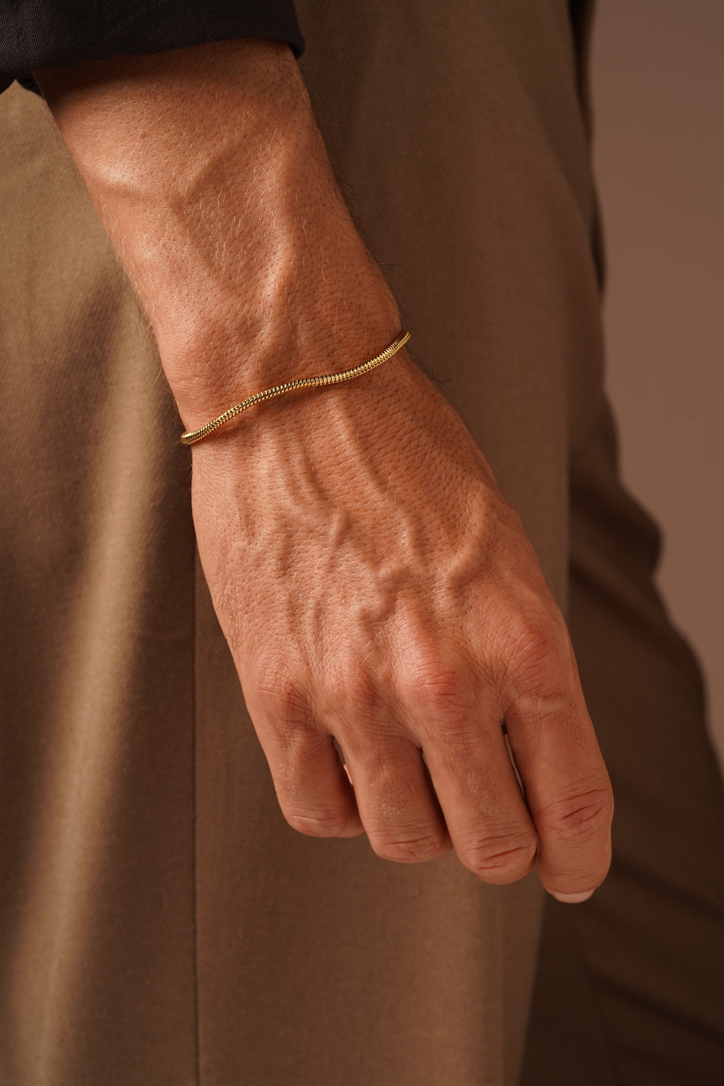 Golden Snake Chain Bracelet