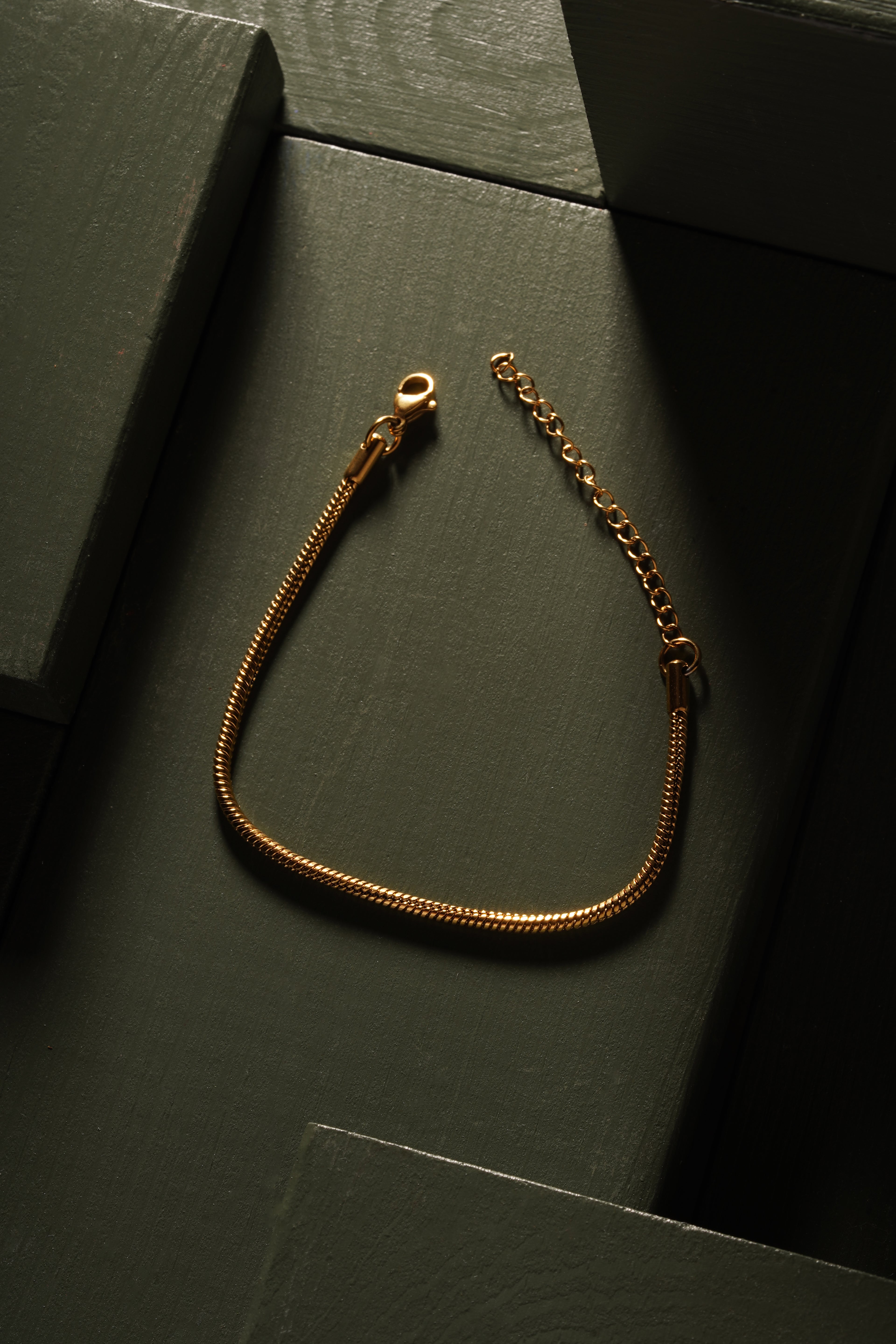 Golden Snake Chain Bracelet