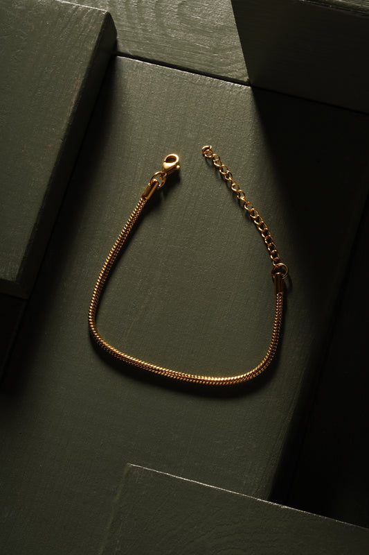 Golden Snake Chain Bracelet