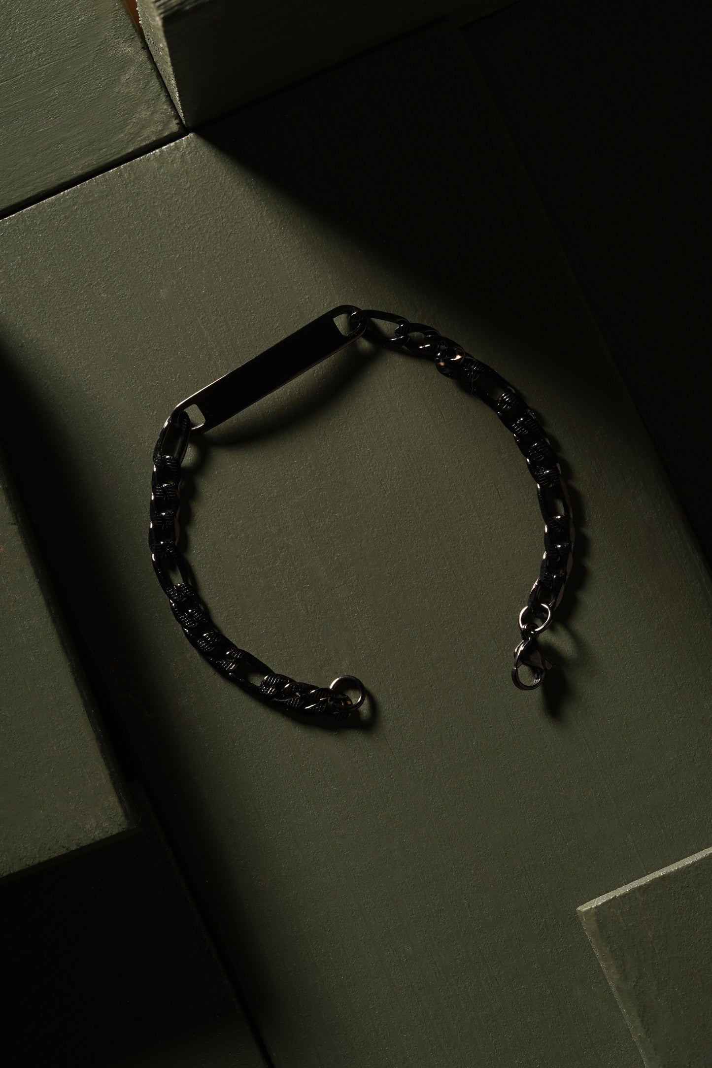 Black Chain ID Bracelet