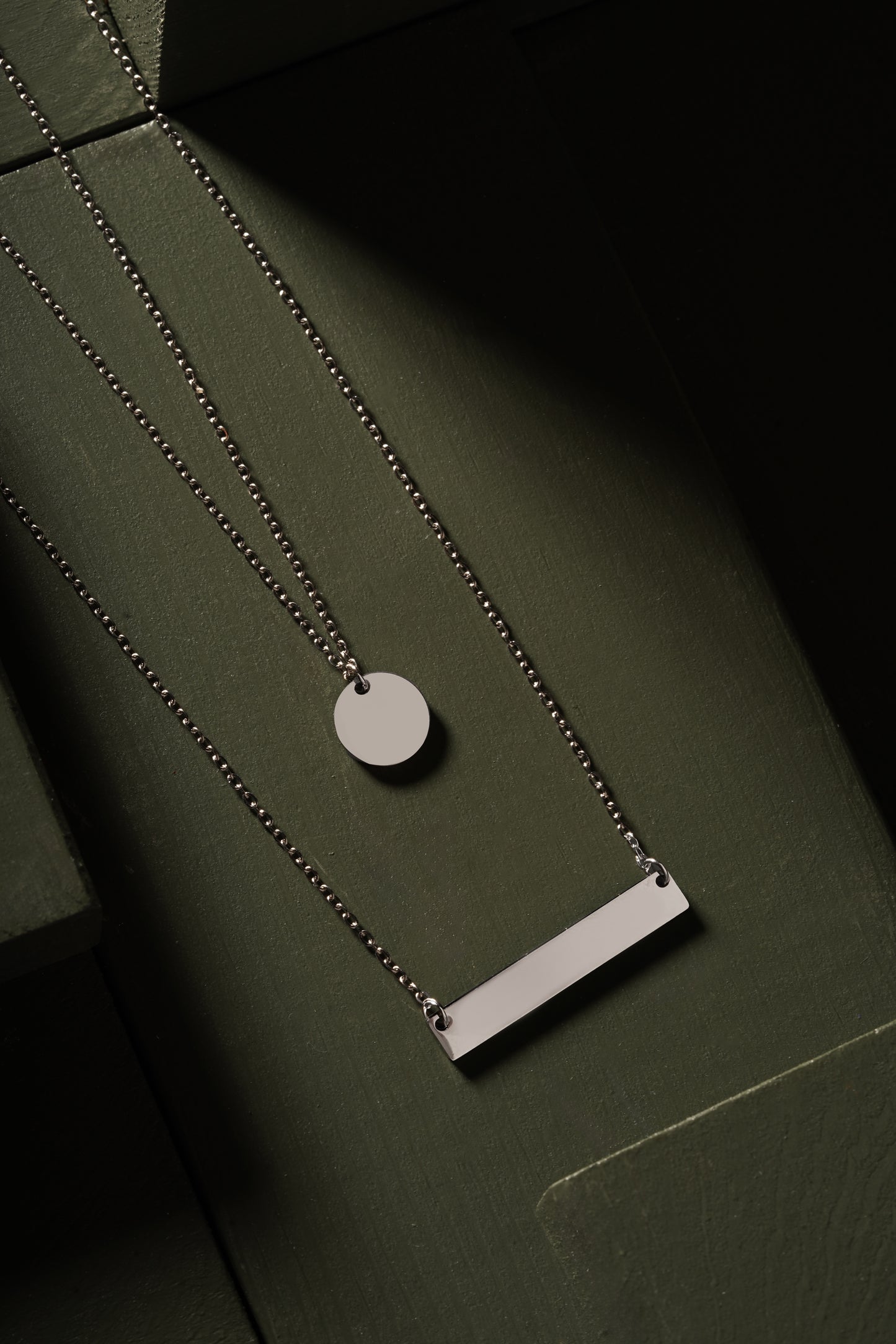 Double Layer Silver Necklace