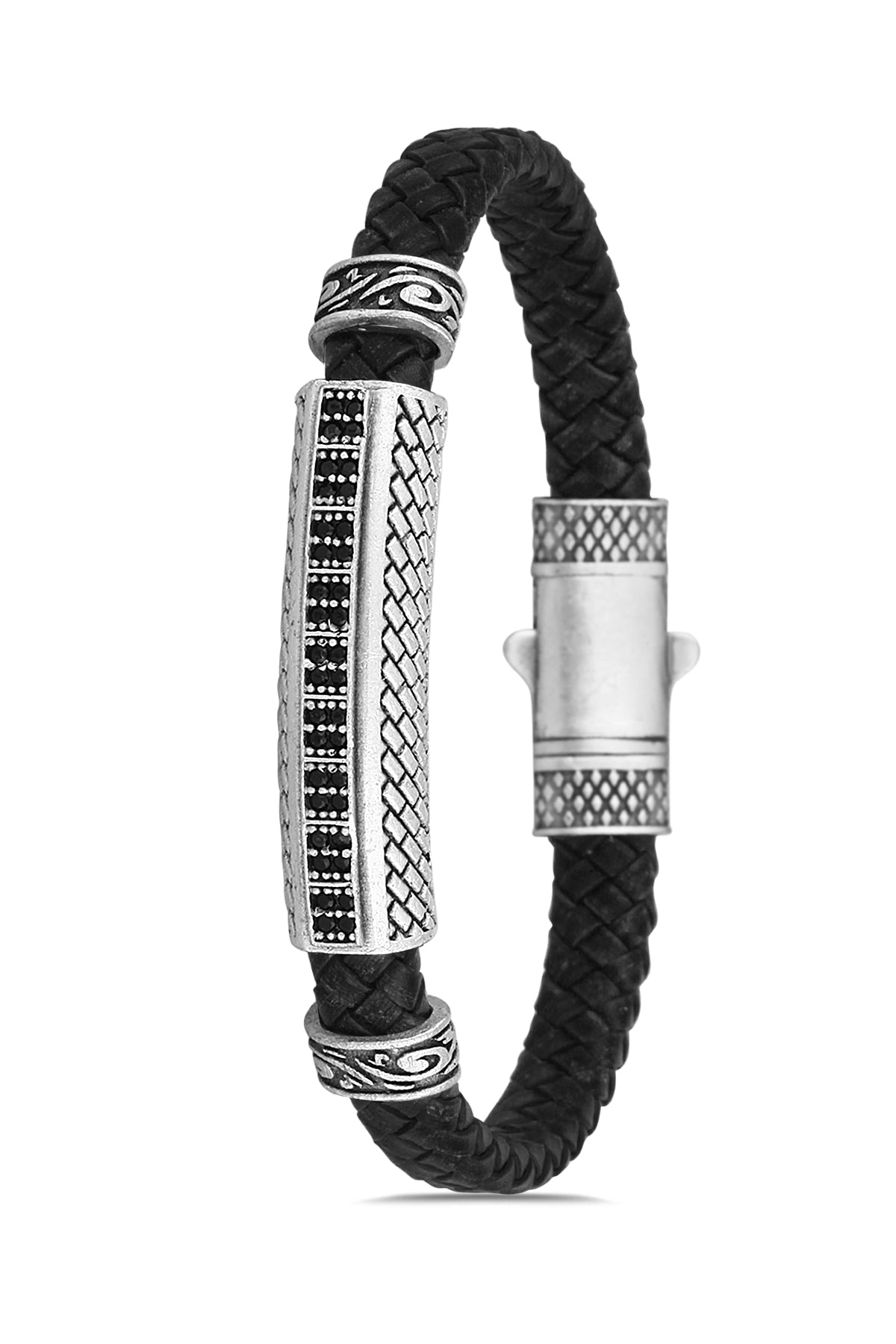 Obsidian Braid Bileklik