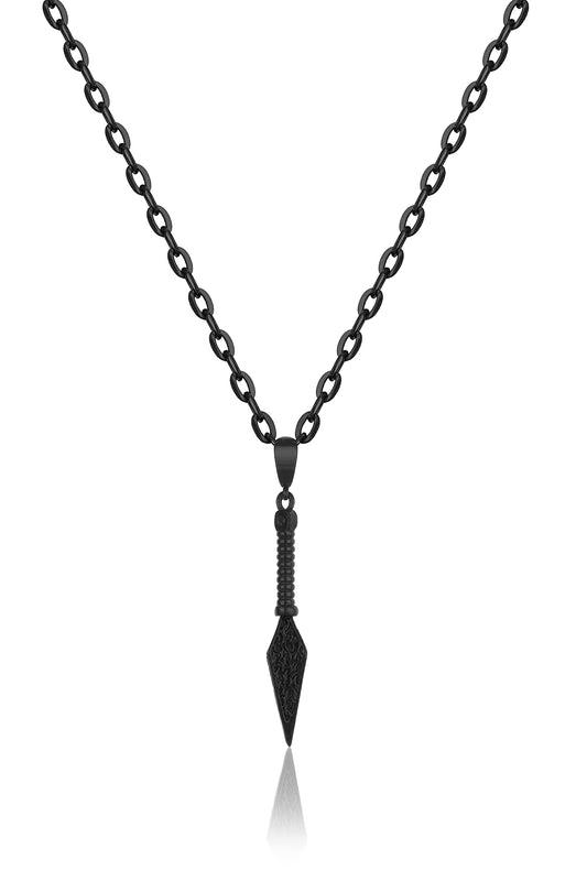 Obsidian Kunai Necklace